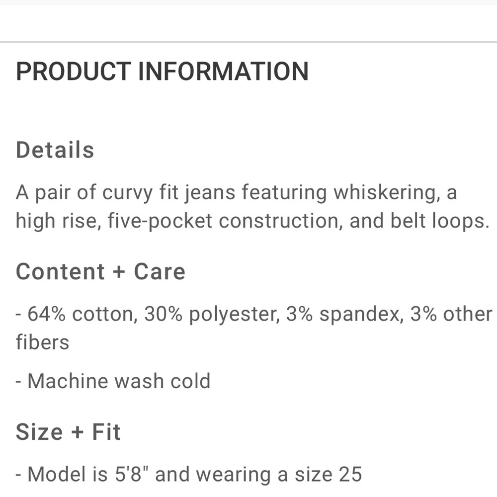 Curvy Fit High Rise Jeans - Picture 9 of 9